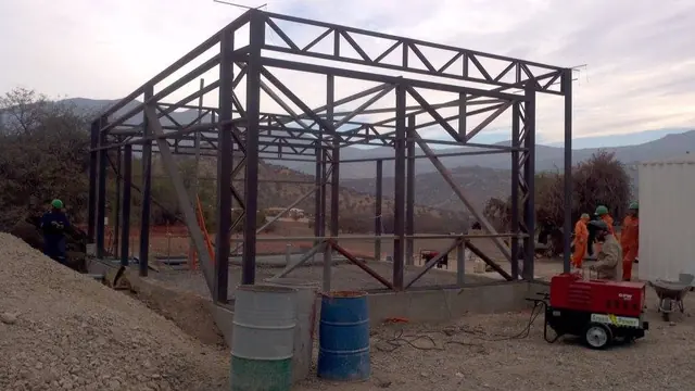 Estructura de galpón